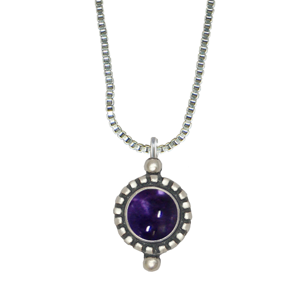 Sterling Silver Little Iolite Pendant Necklace